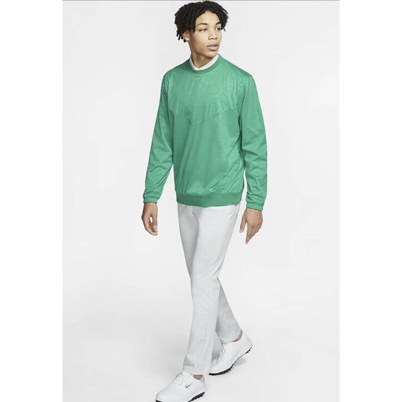 Nike Shield Men’s Neptune Green Weather Resistant Golf Crew Medium M CK3771-370 - Picture 5 of 9